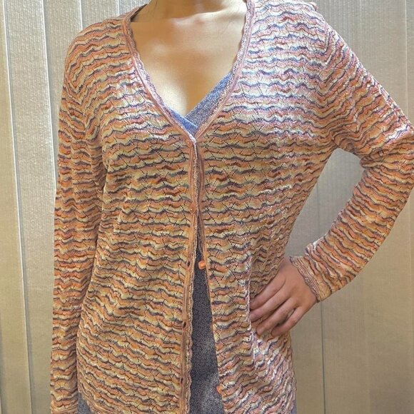 Vintage Camela Knit Pastel Cardigan Pink - Picture 5 of 15